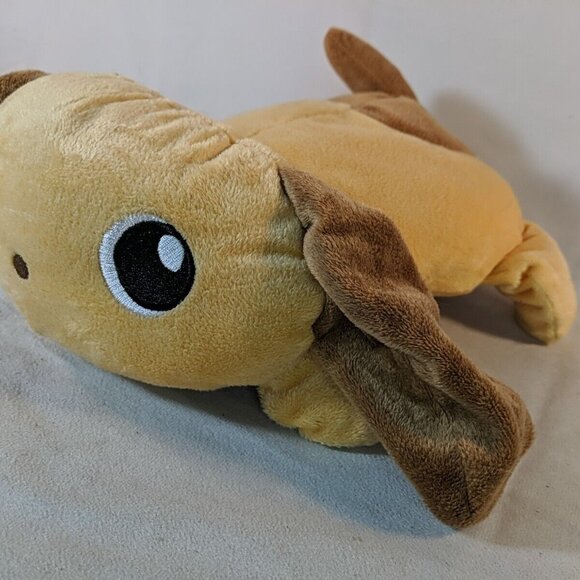 Gitzy Plush Dog Stuffed Toy Animal 12" Flat Tan Brown Puppy - Picture 3 of 11